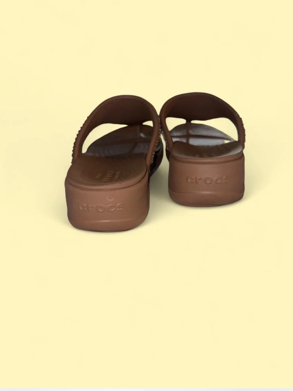 CROCS Women’s Brown Jeweled Thong Sandals